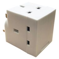 13A 3 Way Triple Adaptor Plug