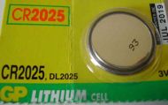 CR2025 Lithium Battery 3V Coin / Button Cell
