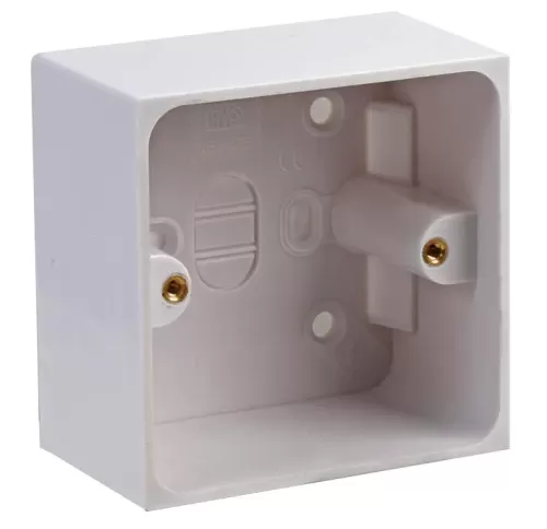 1 Gang 45mm Deep Surface Mount Pattress Back Box