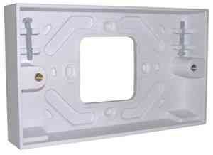 1 Gang to 2 Gang Conversion Surface Mount Pattress Back Box