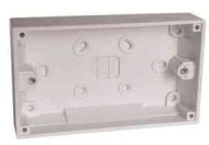 2 Gang 32mm Deep Surface Mount Pattress Back Box