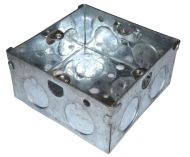 1 Gang 35mm Deep Galvanised Steel Back Box