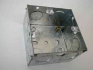 1 Gang 47mm Deep Galvanised Steel Back Box