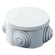 Gewiss GW44001 Round Enclosure / Junction Box with Cable Glands