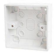 1 Gang 32mm Deep Surface Mount Pattress Back Box