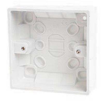 1 Gang 32mm Deep Surface Mount Pattress Back Box