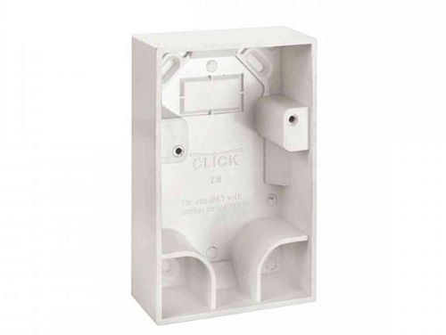 Surface Mount Pattress Back Box for Dual Cooker Outlet