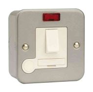 Metal Clad 13A Switched Fused Connection Unit With Neon (Spur Unit)
