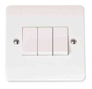 3 Gang 2 Way Light Switch