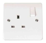 1 Gang 13A Switched Plug Socket Outlet