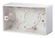 2 Gang 45mm Deep Surface Mount Pattress Back Box