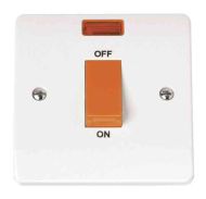 45A 1 Gang Cooker Switch