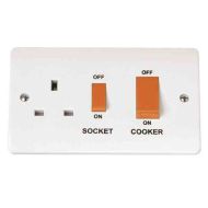 45A Cooker Switch & 13A Socket | Click CMA204