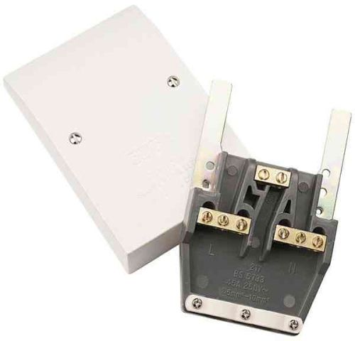 Dual Cooker Cable Outlet Plate Click PRW217