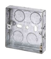 1 Gang 16mm Deep Galvanised Steel Back Box