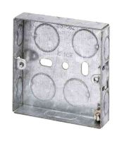 1 Gang 16mm Galvanised Steel Back Box