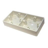 Dual Accessory Surface Mount Pattress Back Box