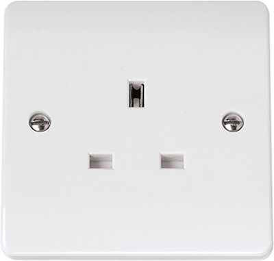 1 Gang 13A Unswitched Plug Socket Outlet
