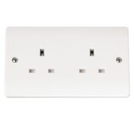 2 Gang 13A Double Plug Socket Outlet Un-switched | Click CMA032