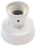 B22 / BC Batten Lamp Holder With Integral Rose