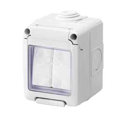 2 Gang 2 Way Weatherproof Outdoor Light Switch IP55