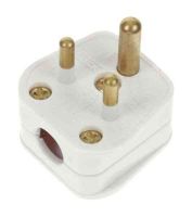 2A Round 3 Pin Plug Top (BS546)