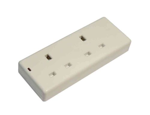 2 Gang 13A Trailing Extension Socket
