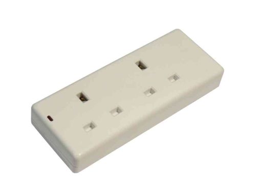 2 Gang 13A Trailing Extension Socket