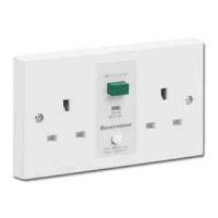 2 Gang 13A RCD Socket Outlet | 30mA Safety Trip