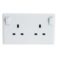 1 Gang to 2 Gang 13A Plug Socket Converter