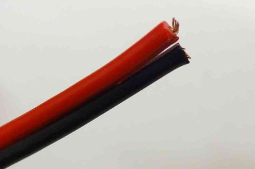 10A DC Power Cable Black & Red Per Metre