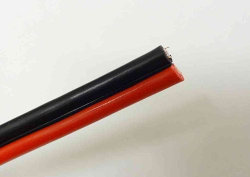 20A 2 Core DC Power Cable Black and Red Per Metre