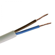 2 Core 0.75mm White Flexible Cable 2182Y - Sold By The Metre