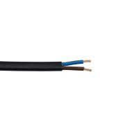 0.75mm² 2 Core Black Flexible Cable Per Metre (3182Y)