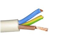 1.5mm 3 Core White Flexible Cable Per Metre (3183Y)