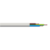 0.75mm 3 Core White Flexible Cable Per Metre (3183Y)