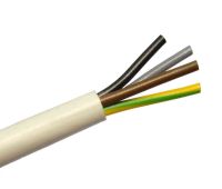 0.75mm 4 Core White Flexible Cable Per Metre (3184Y)