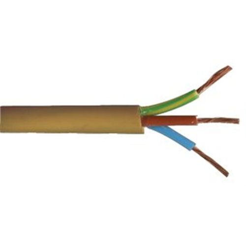 3 Core 0.75mm Gold Flexible Cable - Sold By The Metre