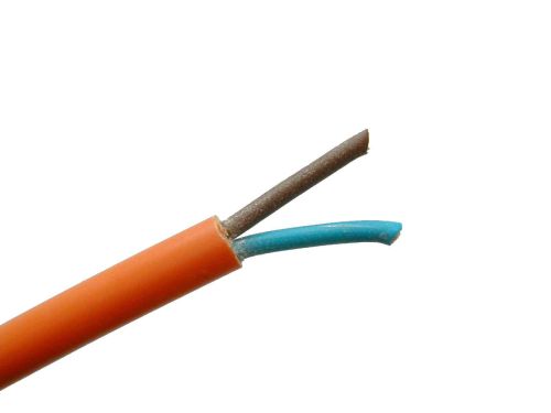 2 Core 0.75mm Orange Flex Cable Per Metre 3182Y