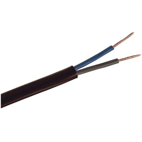 0.50mm 2 Core Black Flat Flexible Cable Per Metre (2192Y)