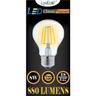 8W LED E27 / ES Clear Filament GLS Light Bulb