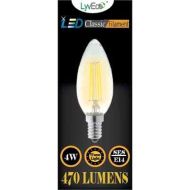 4W LED E14 / SES Clear Filament Candle Light Bulb