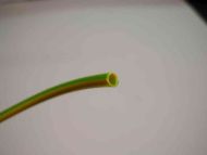 2mm PVC Earth Sleeving - Green & Yellow - Sold By The Metre