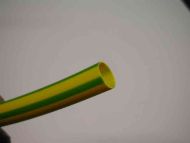 4mm PVC Earth Sleeving - Green & Yellow - Sold By The Metre