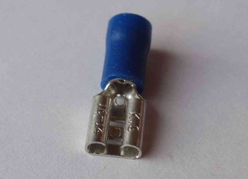 6.3mm Female Spade Connector Blue