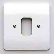 MK MK3631 WHI 1 Gang Moulded White Front Plate