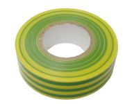 Green & Yellow (Earth) PVC Electrical Insulation Tape - 19mm x 20m