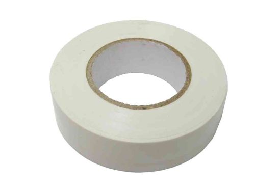 White PVC Electrical Insulation Tape - 19mm x 20m