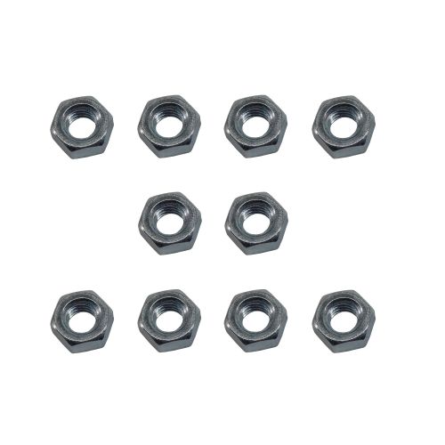 M6 (6mm) Hex Nuts 10 Pack