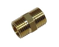 1/4" BSP Brass Hex Nipple